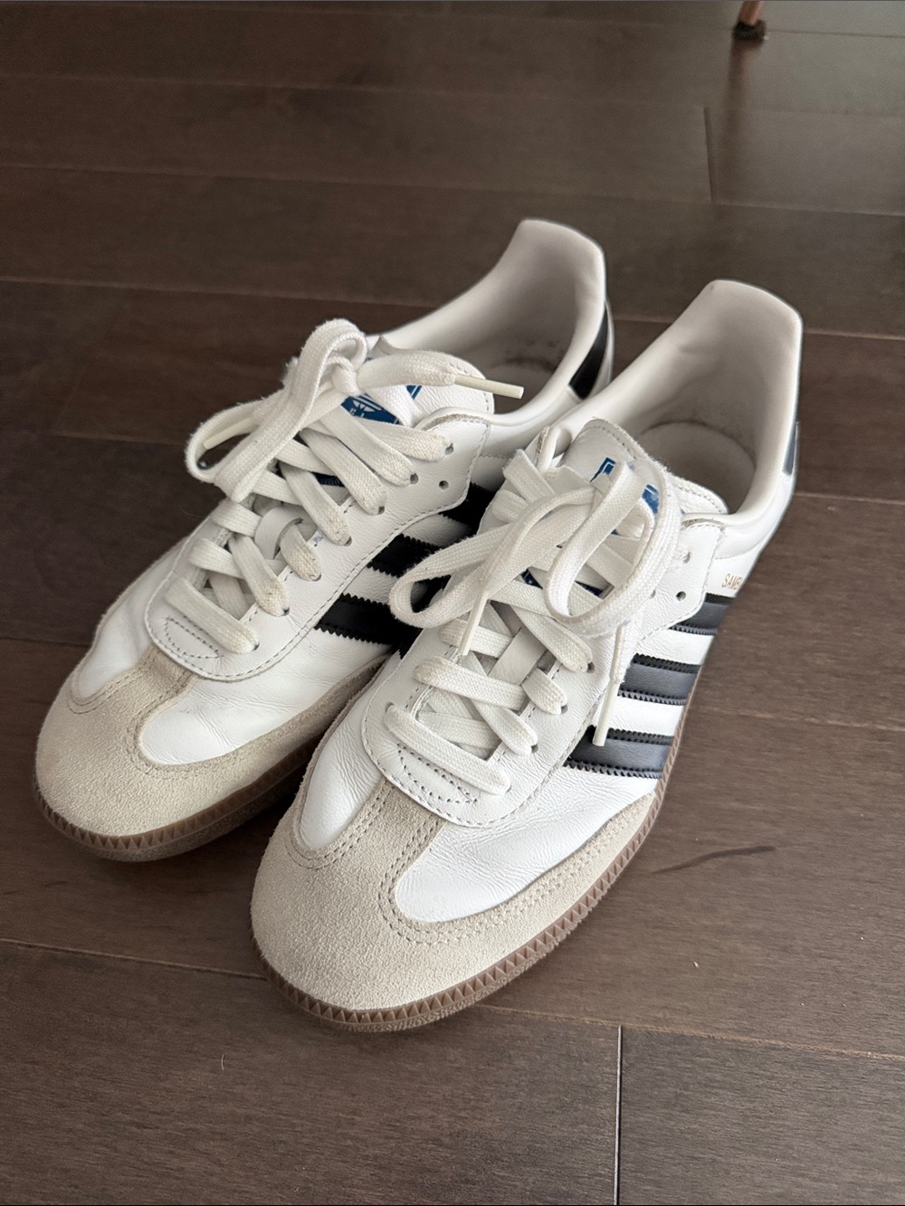 Adidas women’s Samba Classic Leather Sneakers - White/Black